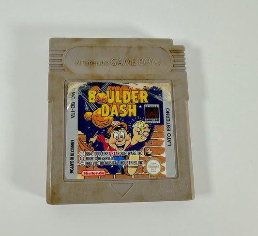 BOULDER DASH NINTENDO GAME BOY TESTATO E FUNZIONANTE