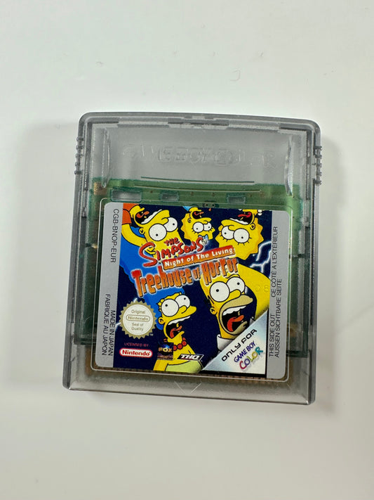 THE SIMPSONS TREEHOUSE OF HORROR GAME BOY COLOR TESTATO E FUNZIONANTE