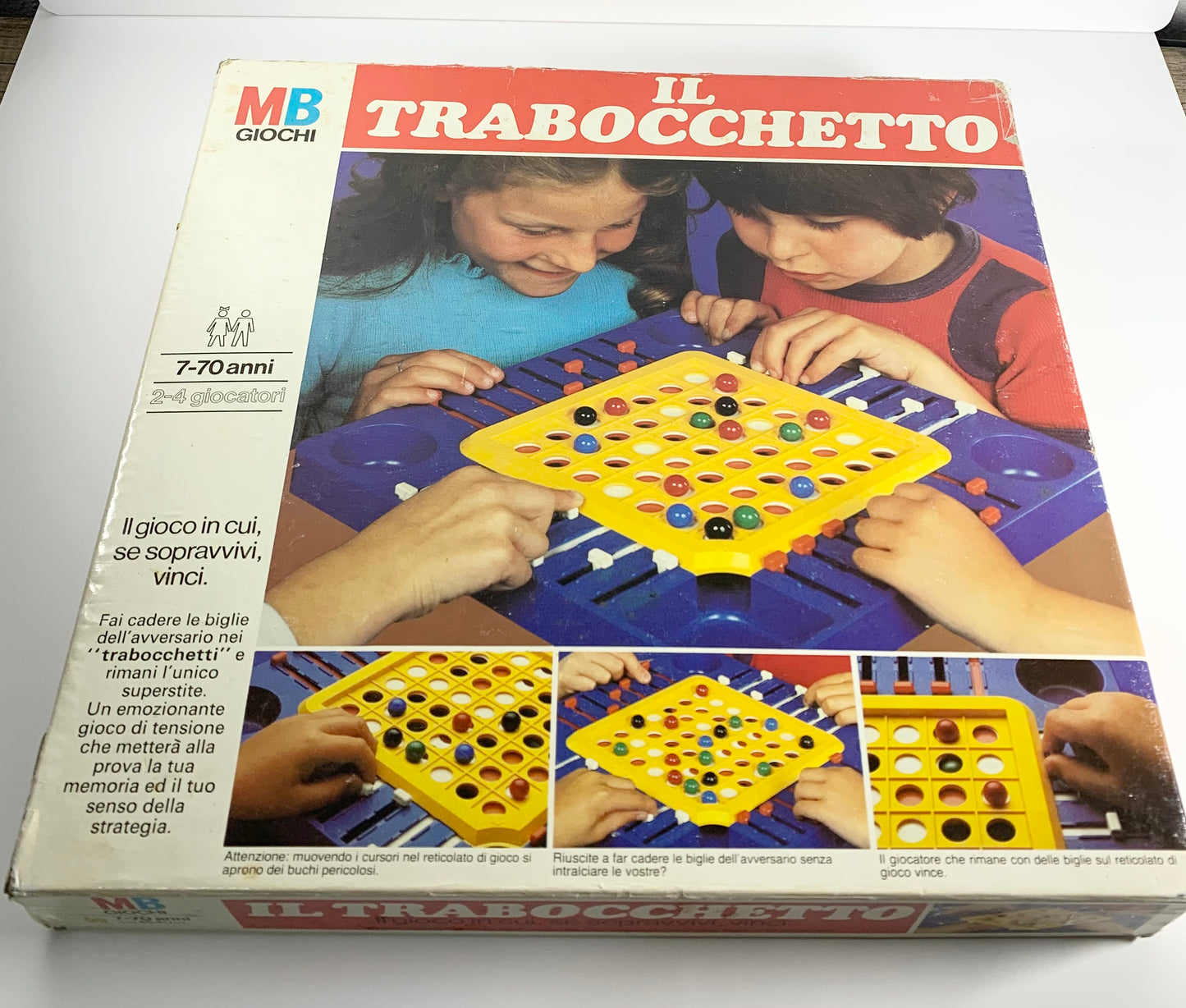 IL TRABOCCHETTO! GIOCO IN SCATOLA MB GIOCHI 1978 VINTAGE