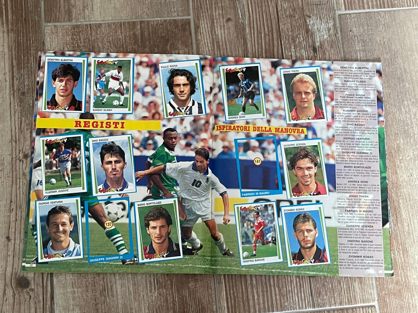 ALBUM FIGURINE CALCIATORI PANINI 1994-1995 SUPERCALCIO COMPLETO -28