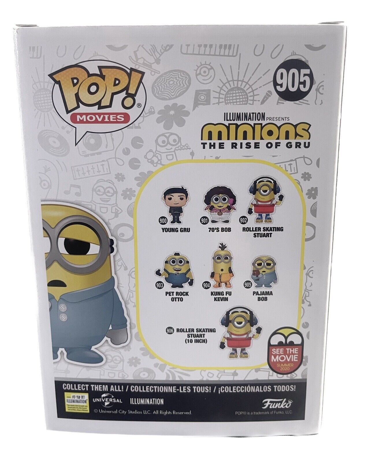 FUNKO POP! PAJAMA BOB #905 MINIONS NUOVO SIGILLATO