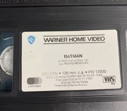 VHS BATMAN E BATMAN IL RITORNO MICHAEL KEATON 1989-1992