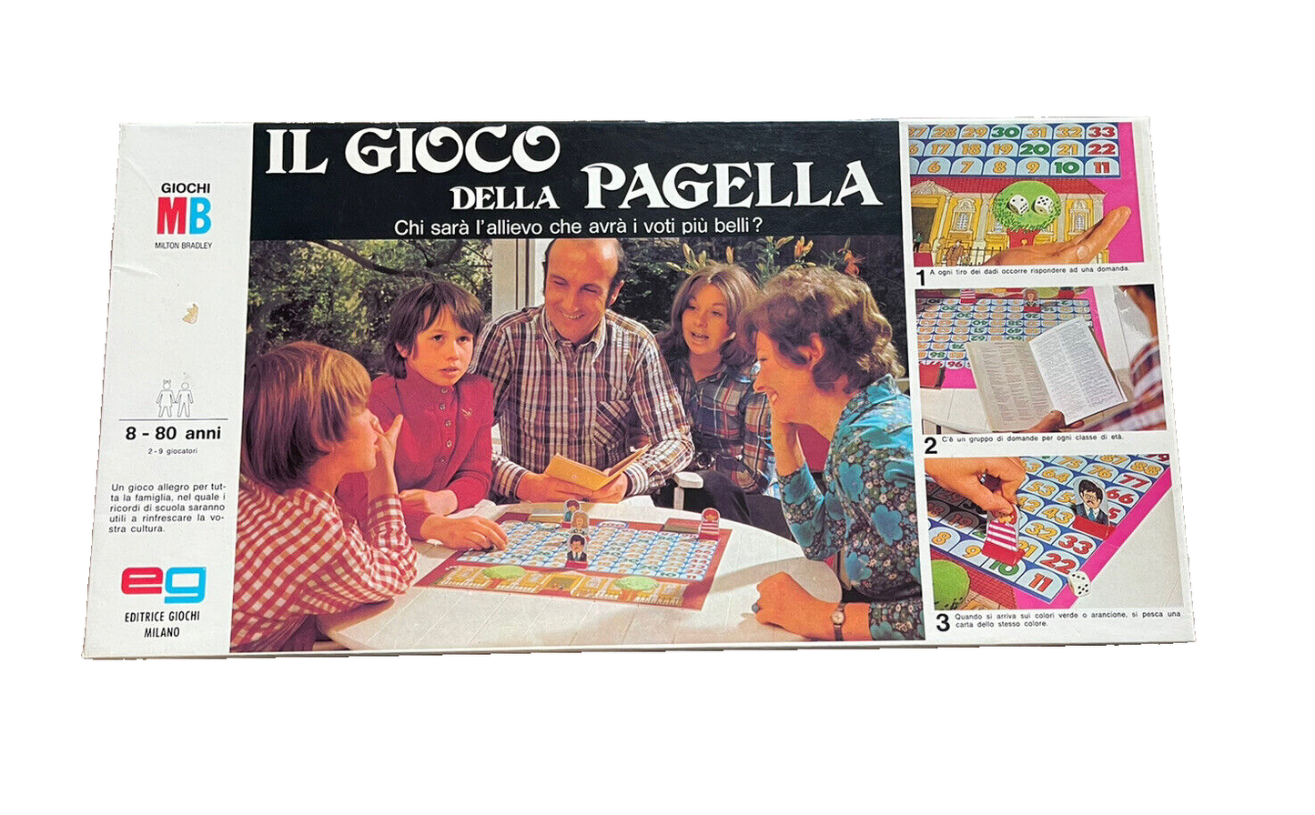 IL GIOCO DELLA PAGELLA ANNO 1972 EDITRICE GIOCHI MILANO OTTIMO VINTAGE