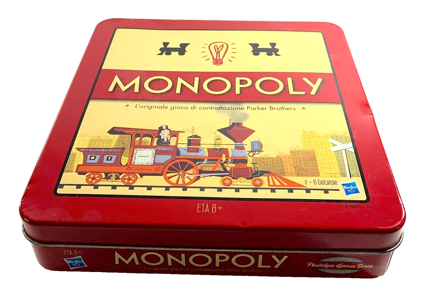 MONOPOLY NOSTALGIA GIOCO IN SCATOLA DI LATTA COMPLETO DELUXE EDITION HASBRO