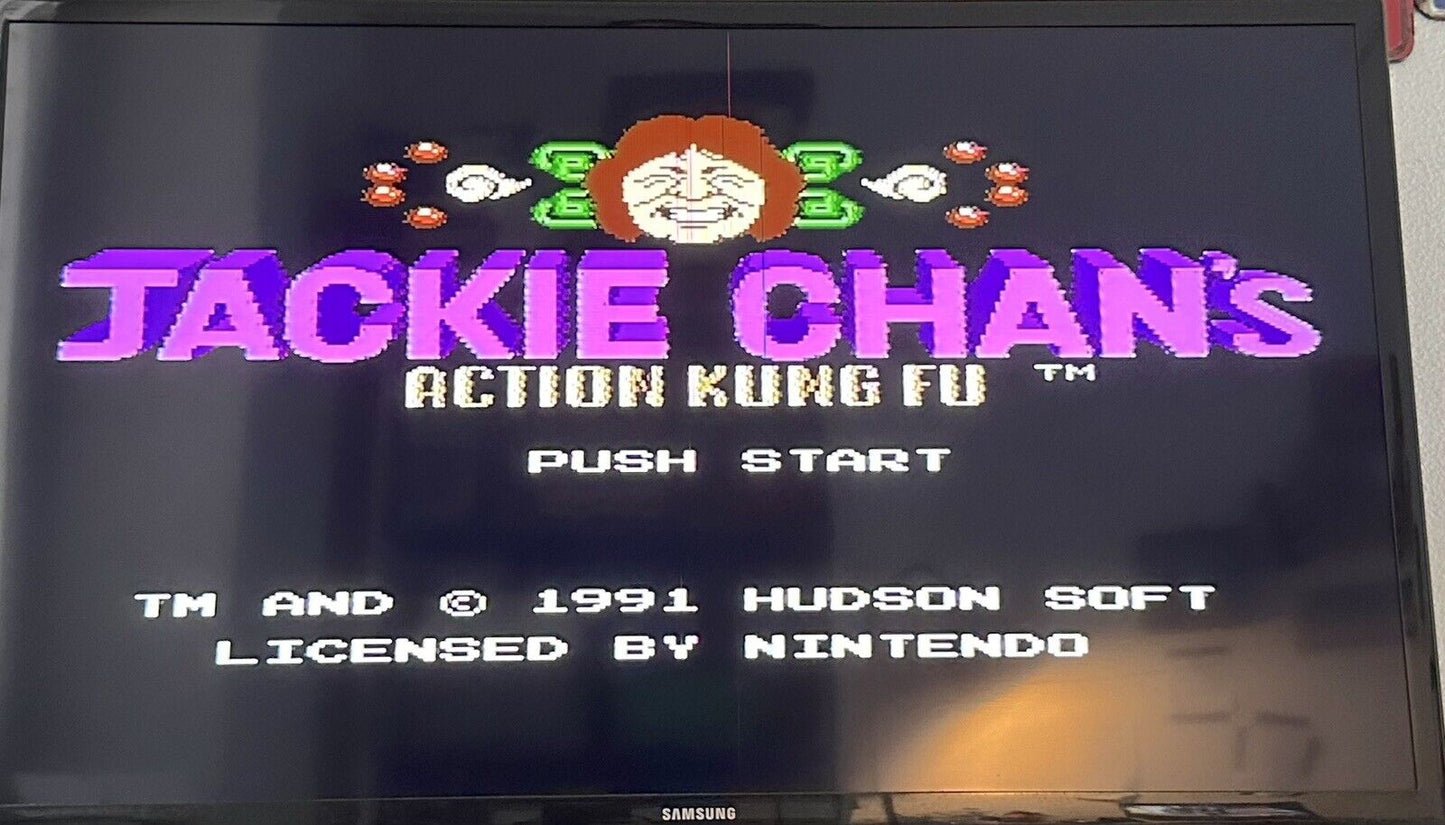 JACKIE CHAN'S ACTION KUNG FU NINTENDO NES 8 BIT PAL TESTATO CARTUCCIA