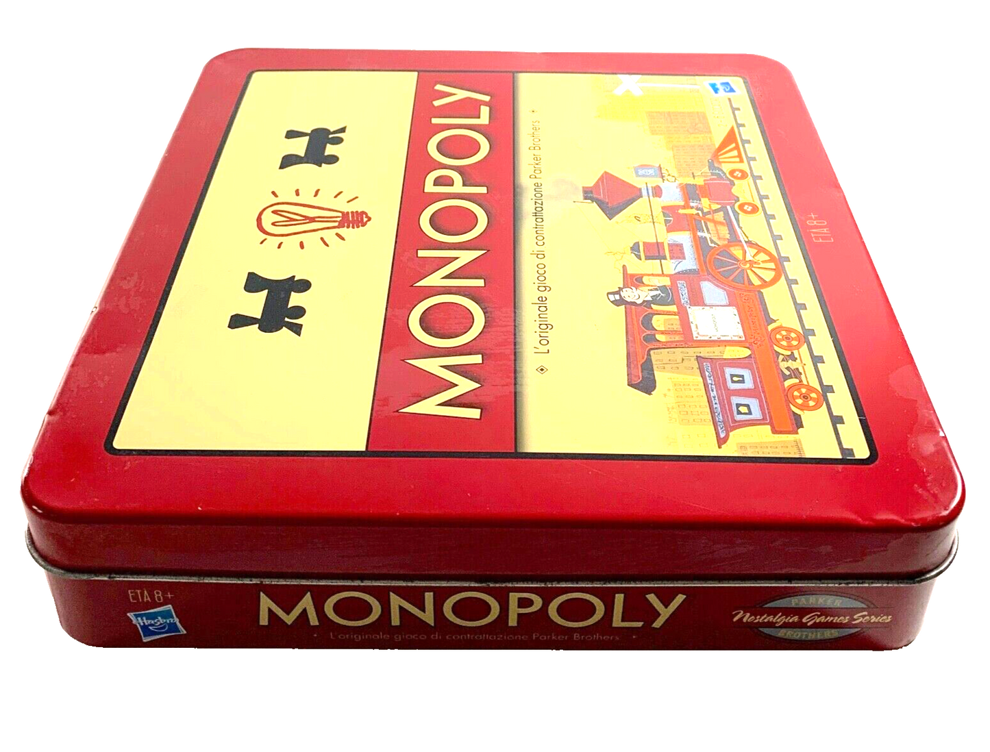 MONOPOLY NOSTALGIA GIOCO IN SCATOLA DI LATTA COMPLETO DELUXE EDITION HASBRO