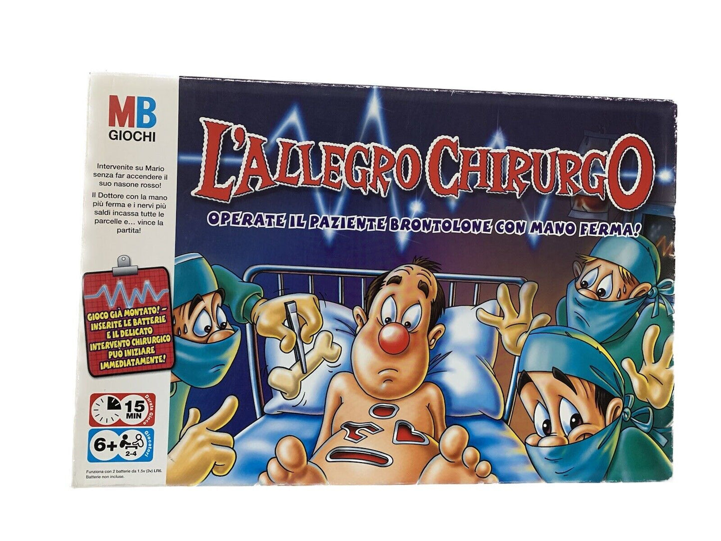 L'ALLEGRO CHIRURGO GIOCO IN SCATOLA HASBRO ANNI 1999-2006