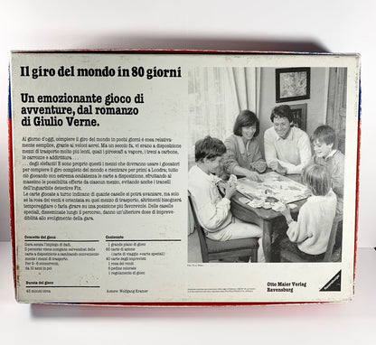 IL GIRO DEL MONDO IN 80 GIORNI GIOCO IN SCATOLA RAVENSBURGER 1986 VINTAGE