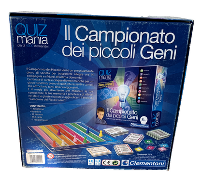 IL CAMPIONATO DEI PICCOLI GENI GIOCO IN SCATOLA CLEMENTONI COMPLETO ANNI 90