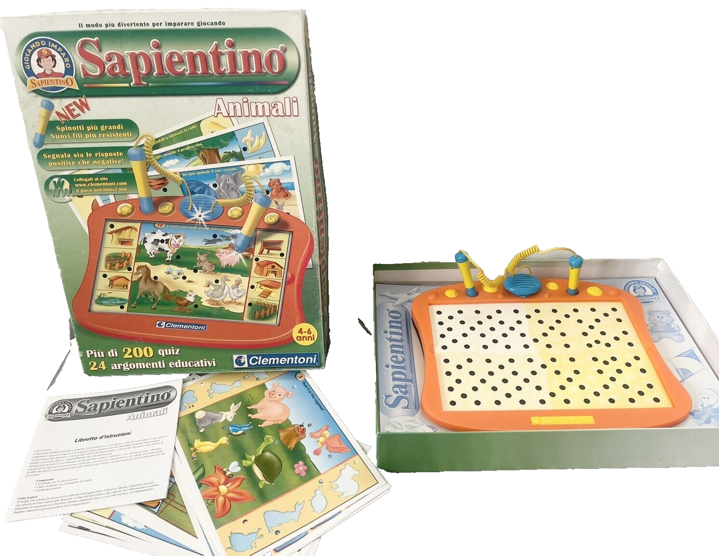 SAPIENTINO ANIMALI GIOCO IN SCATOLA CLEMENTONI