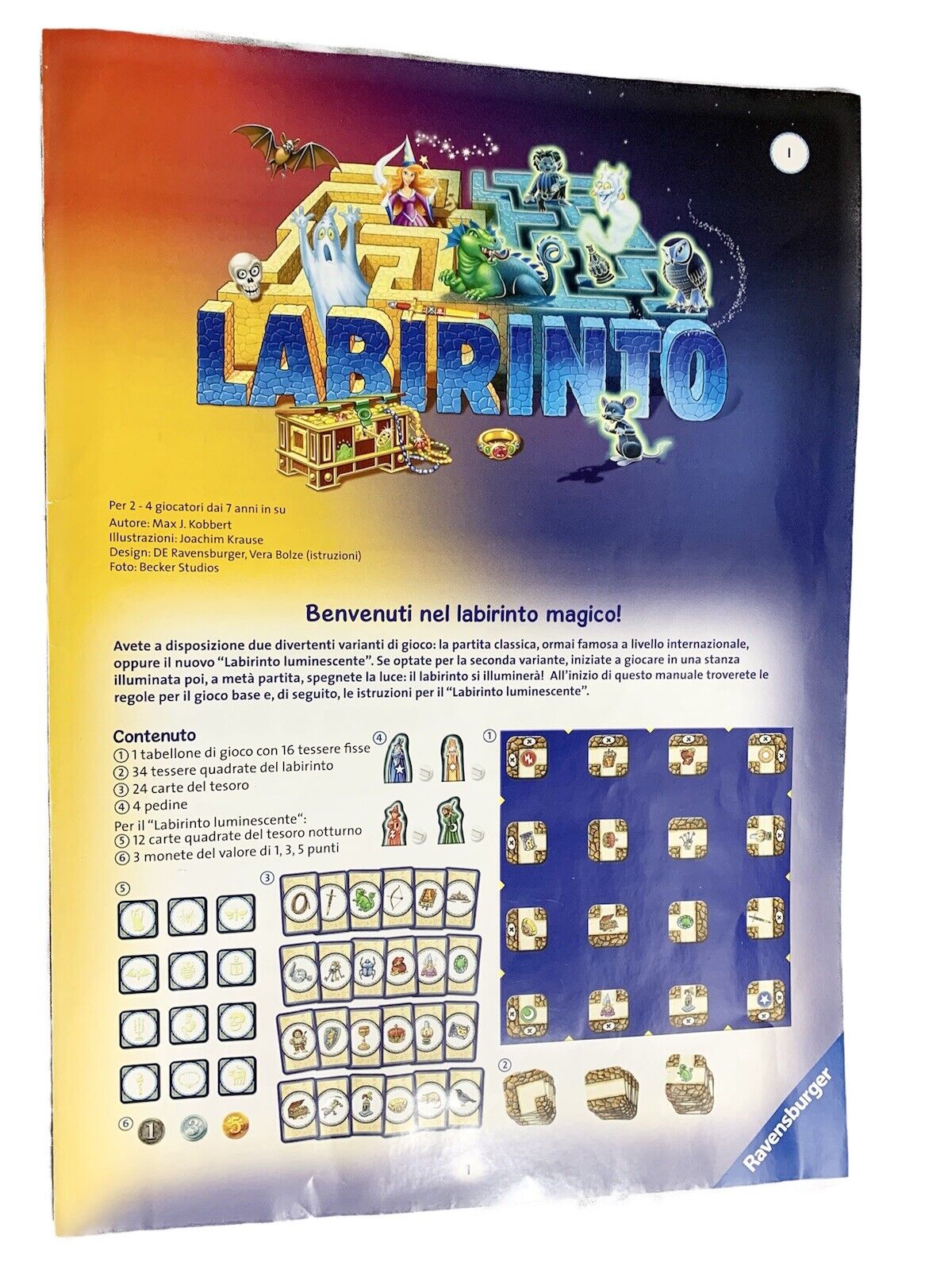 LABIRINTO GIOCO IN SCATOLA RAVENSBURGER COMPLETO 2016