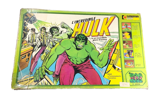 L'INCREDIBILE HULK GIOCO IN SCATOLA CLEMENTONI VINTAGE 1979 COMPLETO