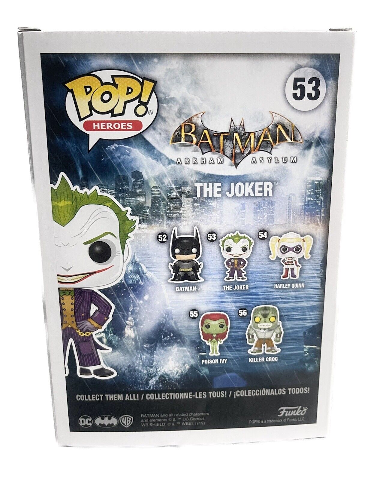 FUNKO POP! JOKER #53 BATMAN ARKHAM ASYLUM SPECIAL EDITION NUOVO SIGILLATO