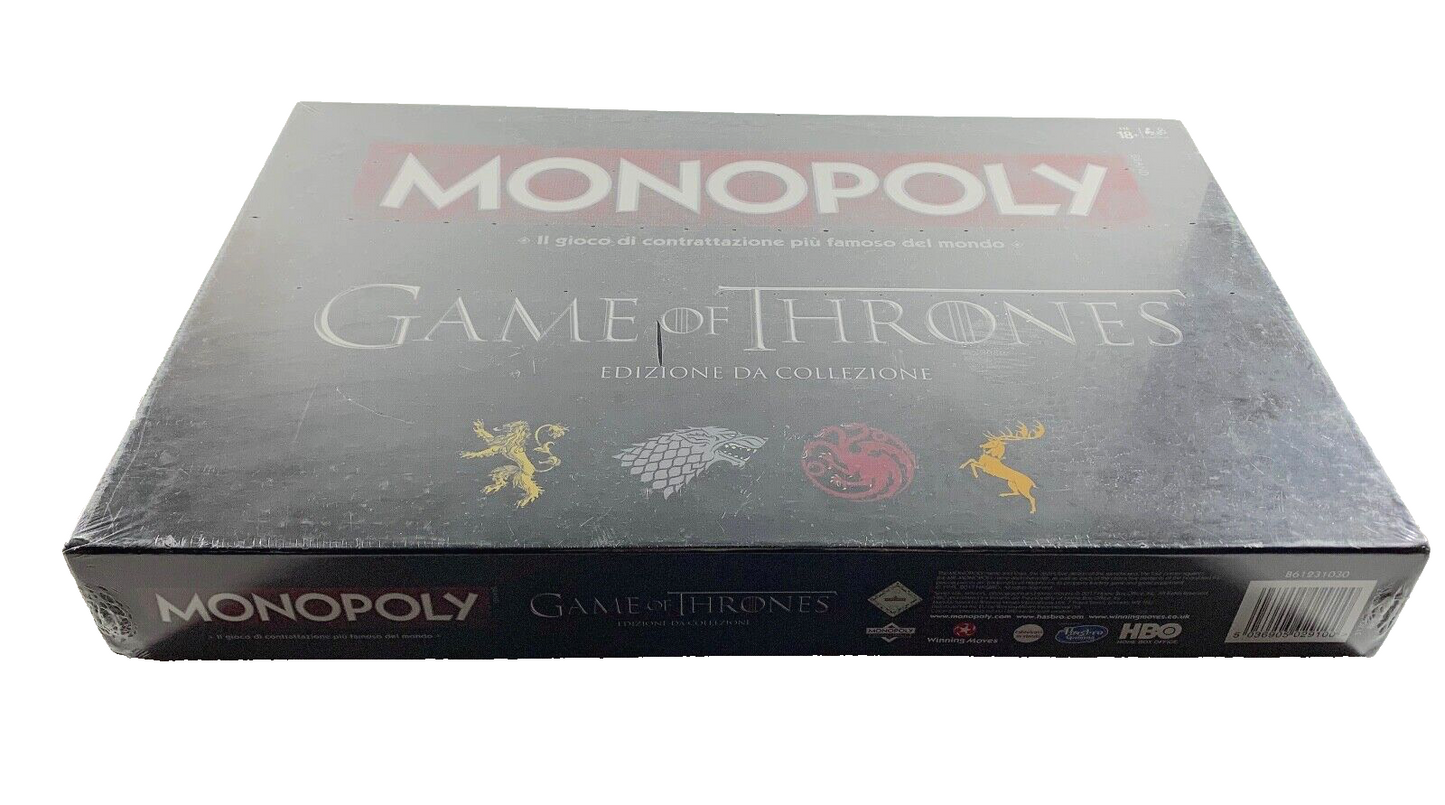 MONOPOLY GAME OF THRONES GIOCO IN SCATOLA HASBRO OTTIMO NUOVO IMBALLATO