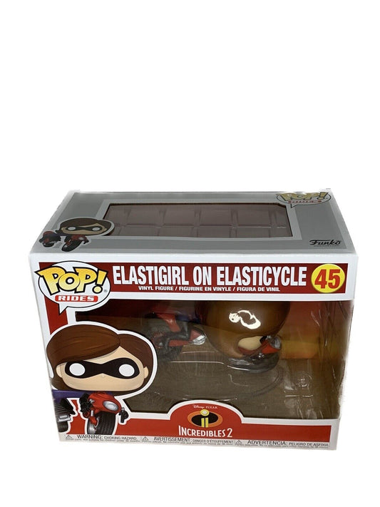 FUNKO POP! INCREDIBLES 2 #45 ELASTIGIRL ON ELASTICYCLE NUOVO SIGILLATO