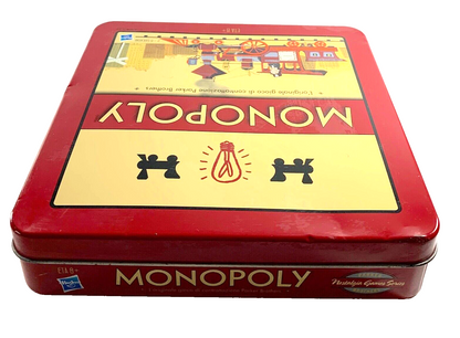 MONOPOLY NOSTALGIA GIOCO IN SCATOLA DI LATTA COMPLETO DELUXE EDITION HASBRO