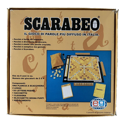 SCARABEO POCKET GIOCO IN SCATOLA EG EDITRICE GIOCHI MILANO