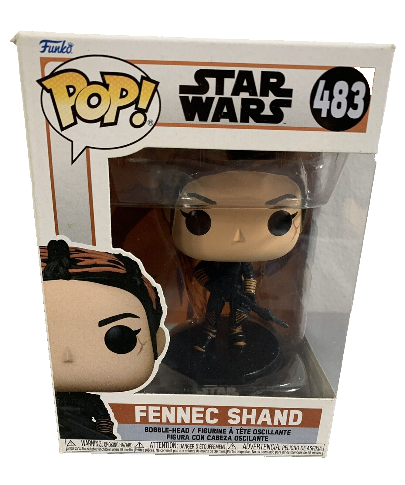 FUNKO POP! FENNEC SHAND STAR WARS 483 NUOVO SIGILLATO