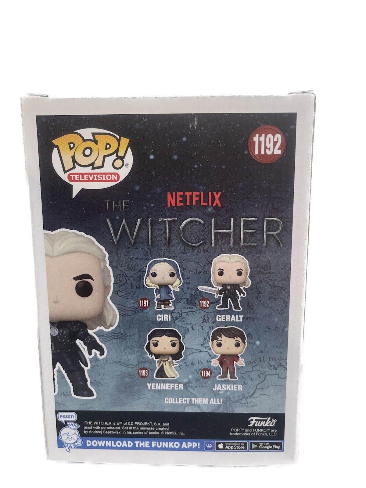 FUNKO POP! GERALT 1192 THE WICTCHER NUOVO SIGILLATO