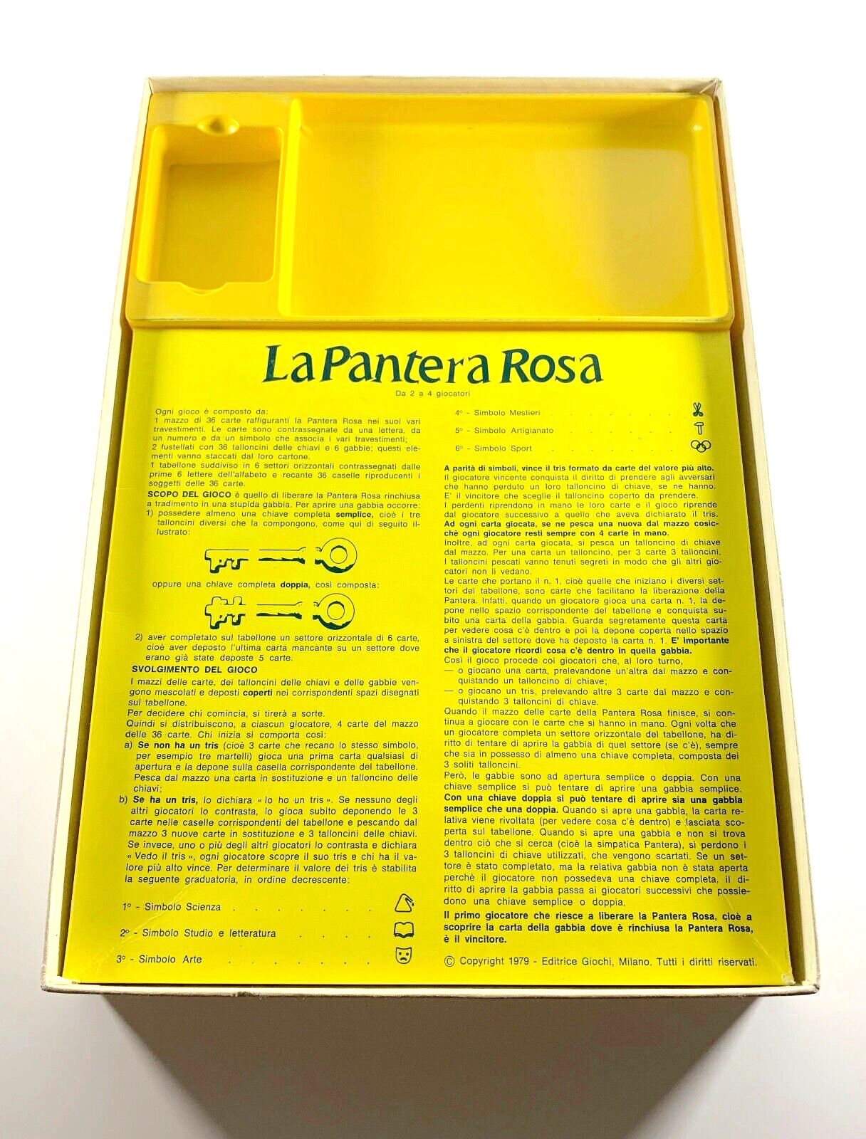 LA PANTERA ROSA GIOCO IN SCATOLA EDITRICE GIOCHI MILANO 1979 COMPLETO VINTAGE