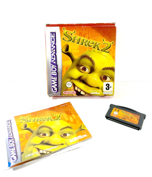 SHREK 2 GAME BOY ADVANCE CON SCATOLA E LIBRETTO TESTATO E FUNZIONANTE