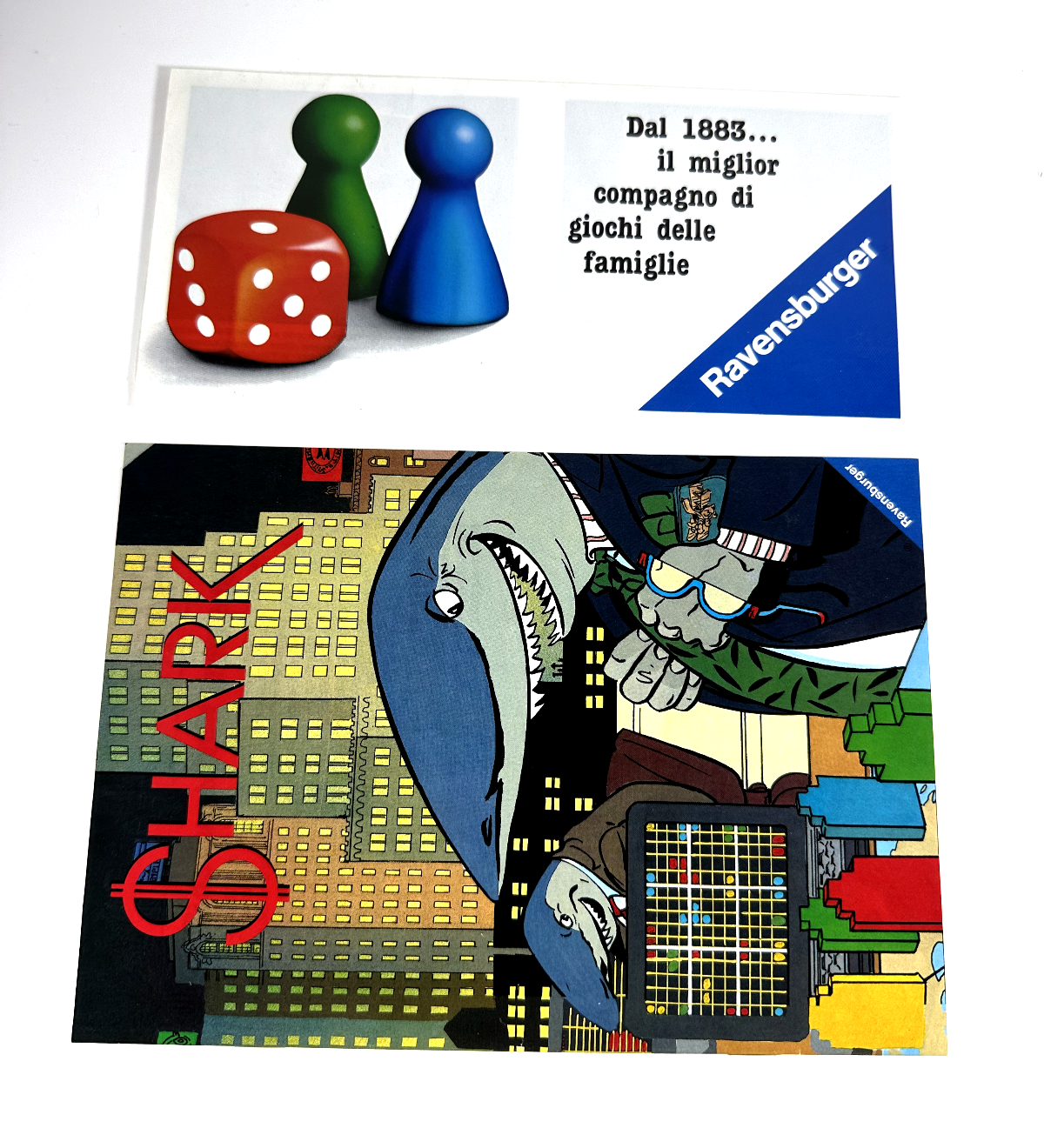 SHARK GIOCO IN SCATOLA RAVENSBURGER 1991 COMPLETO OTTIMO