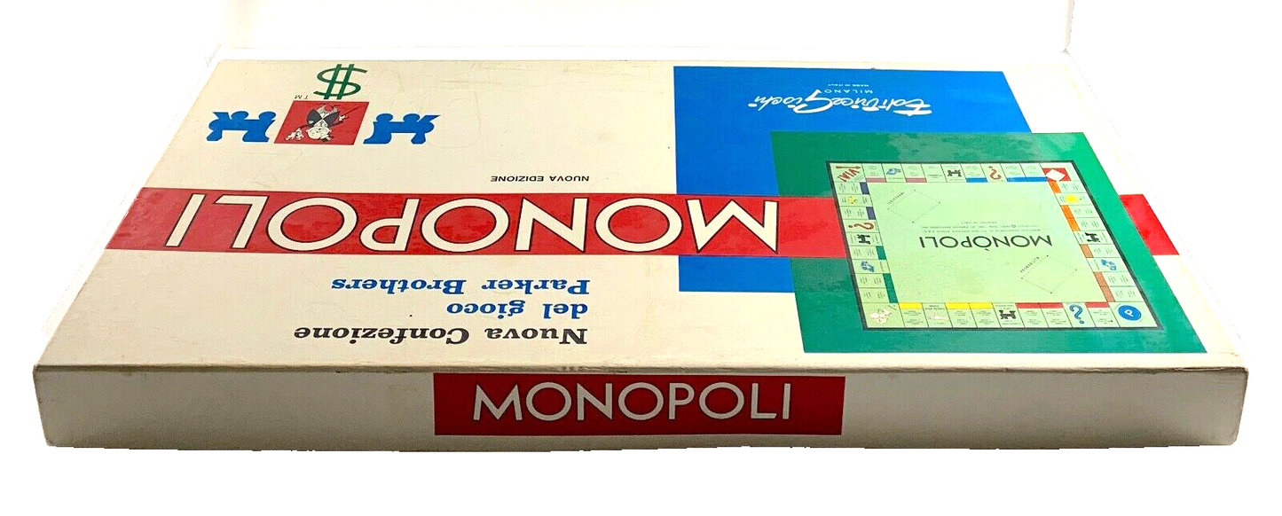 MONOPOLI IN LIRE GIOCO IN SCATOLA RETTANGOLARE EDITRICE GIOCHI COMPLETO VINTAGE