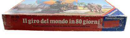 IL GIRO DEL MONDO IN 80 GIORNI GIOCO IN SCATOLA RAVENSBURGER 1986 VINTAGE