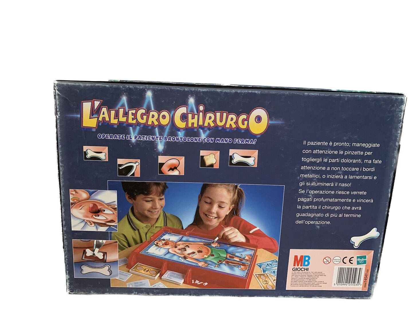 L'ALLEGRO CHIRURGO GIOCO IN SCATOLA HASBRO ANNI 1999-2006