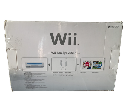 WII NINTENDO FAMILY EDITION COMPLETA CON TELECOMANDO NUNCHUCK WII SPORTS&RESORTS