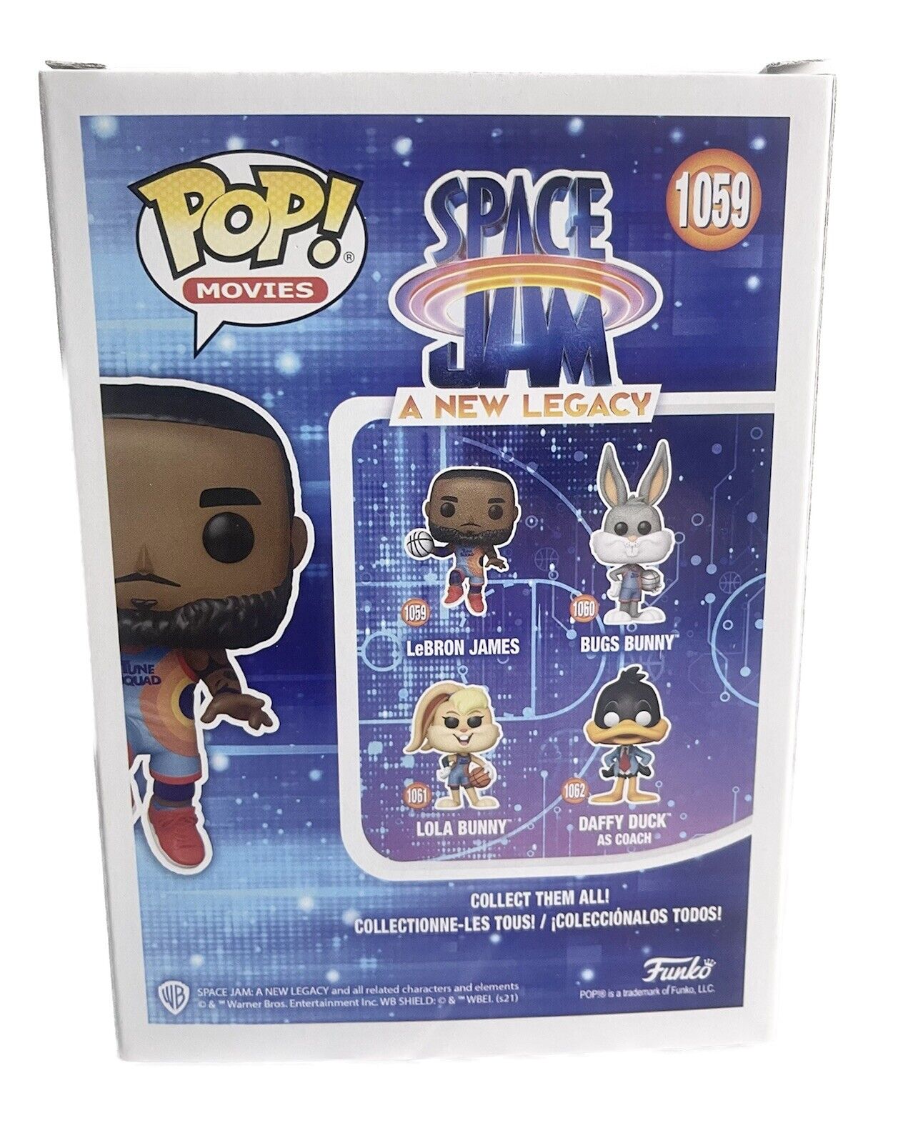 FUNKO POP! LeBRON JAMES #1059 SPACE JAM 2 NUOVO SIGILLATO