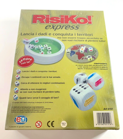 RISIKO! EXPRESS GIOCO IN SCATOLA EG EDITRICE GIOCHI NUOVO IMBALLATO 2007