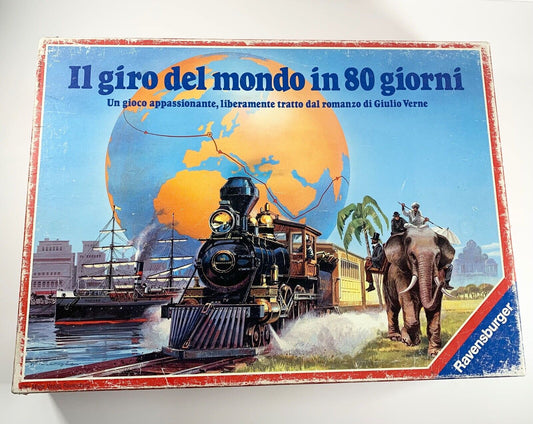 IL GIRO DEL MONDO IN 80 GIORNI GIOCO IN SCATOLA RAVENSBURGER 1986 VINTAGE