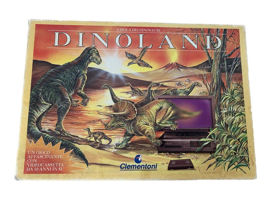 DINOLAND L'ISOLA DEI DINOSAURI GIOCO IN SCATOLA 1993 NON COMPLETO