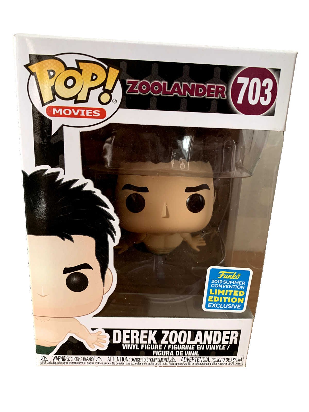 FUNKO POP! DEREK ZOOLANDER 703 ZOOLANDER LIMITED EDITION NUOVO E SIGILLATO