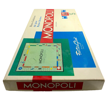 MONOPOLI IN LIRE GIOCO IN SCATOLA RETTANGOLARE EDITRICE GIOCHI COMPLETO VINTAGE