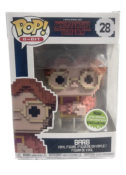 FUNKO POP! BARB 8-BIT #28 STRANGER THINGS 2018 SPRING CONVENTION NUOVO SIGILLATO