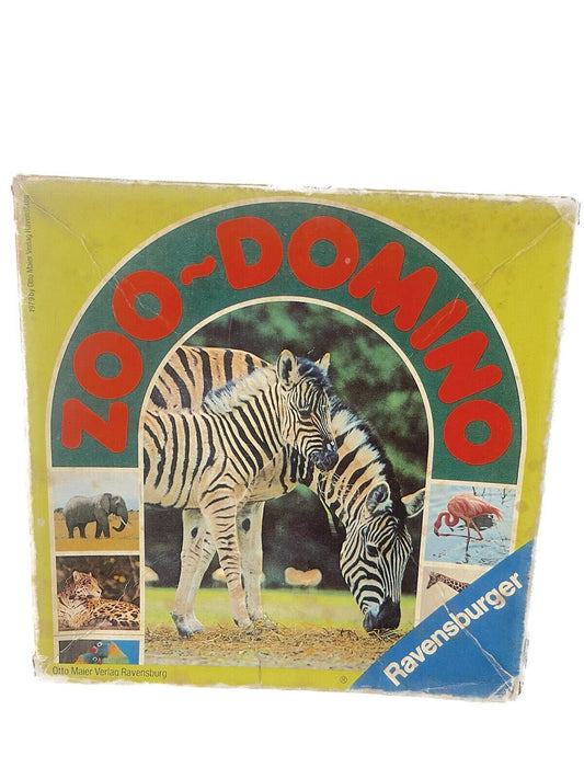 ZOO DOMINO GIOCO IN SCATOLA RAVENSBURGER VINTAGE ANNI 80