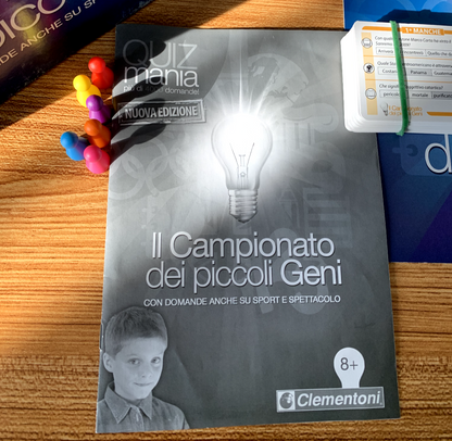 IL CAMPIONATO DEI PICCOLI GENI GIOCO IN SCATOLA CLEMENTONI COMPLETO ANNI 90