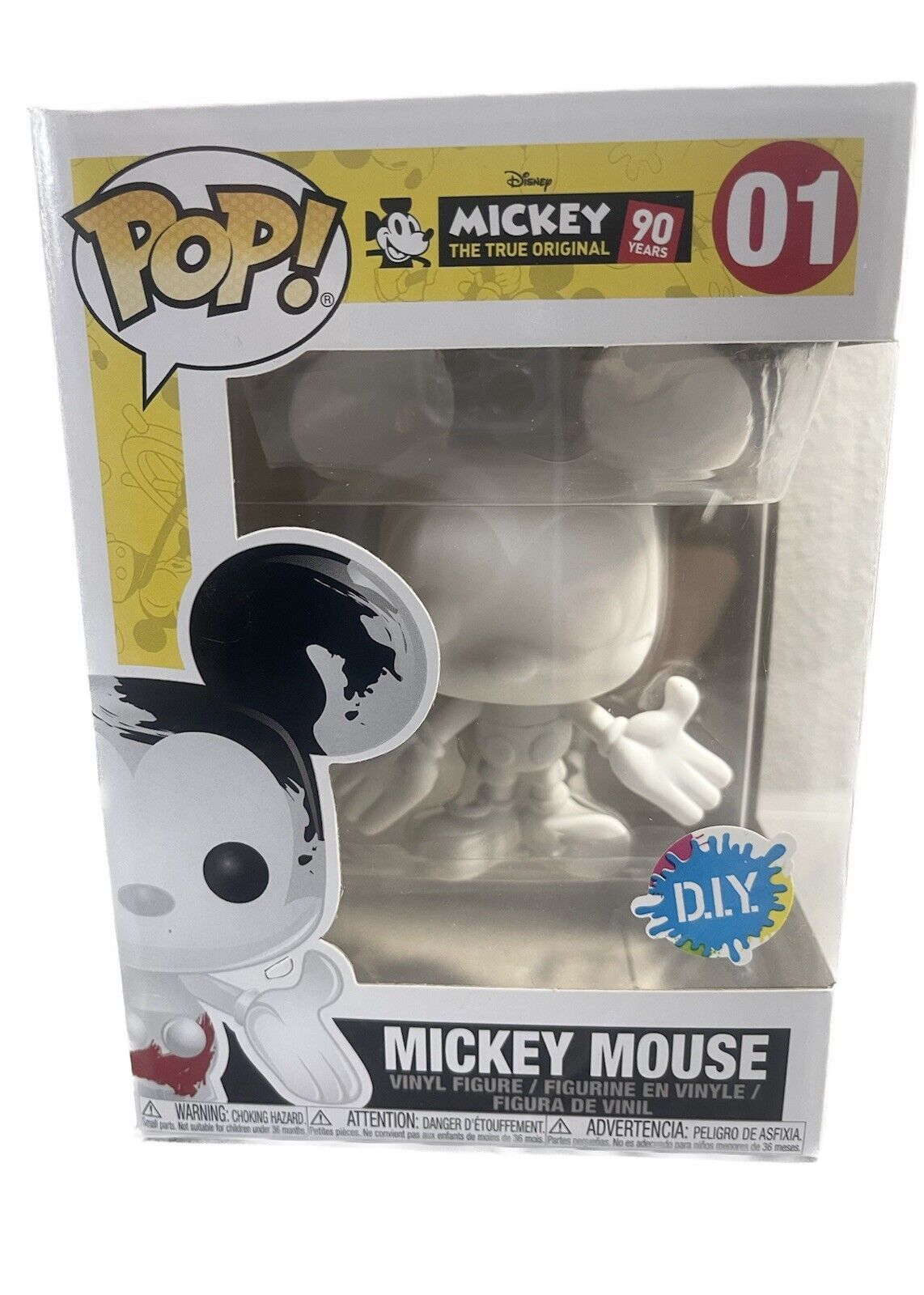 FUNKO POP! MICKEY MOUSE #01 D.I.Y MICKEY THE TRUE ORIGINAL NUOVO E SIGILLATO