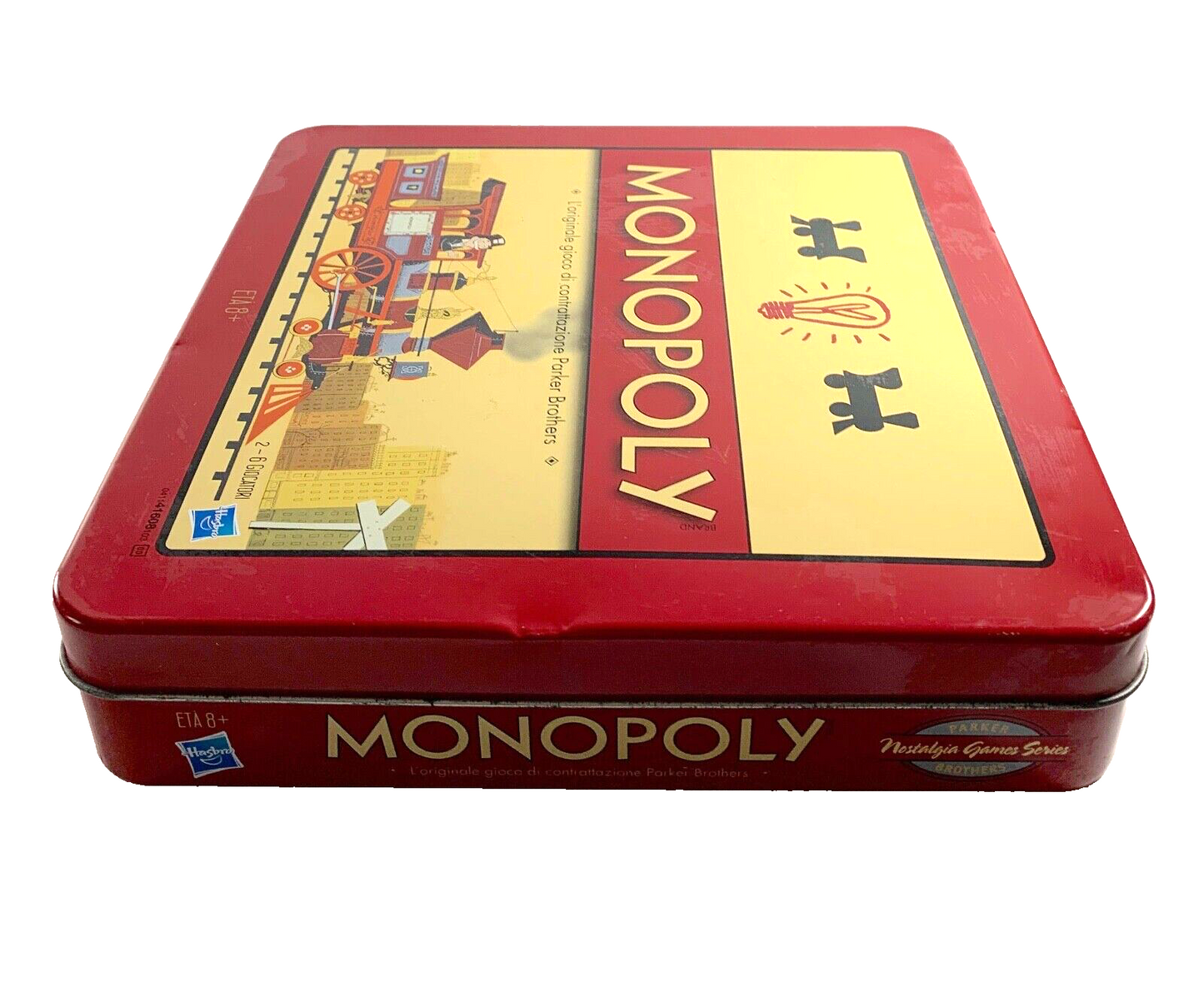 MONOPOLY NOSTALGIA GIOCO IN SCATOLA DI LATTA COMPLETO DELUXE EDITION HASBRO