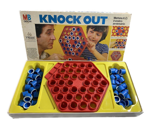 KNOCK OUT GIOCO IN SCATOLA MB GIOCHI 1980 VINTAGE OTTIMO COMPLETO