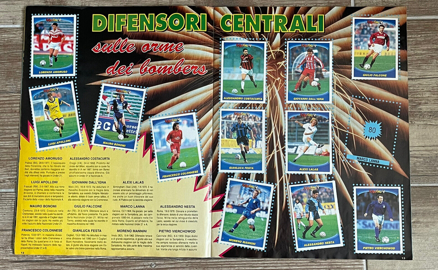 ALBUM FIGURINE 1995-1996 CALCIATORI PANINI SUPERCALCIO -28 MANCANTI