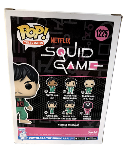 FUNKO POP! PLAYER 218: CHO SANG-WOO SQUID GAME 1225 NUOVO SIGILLATO