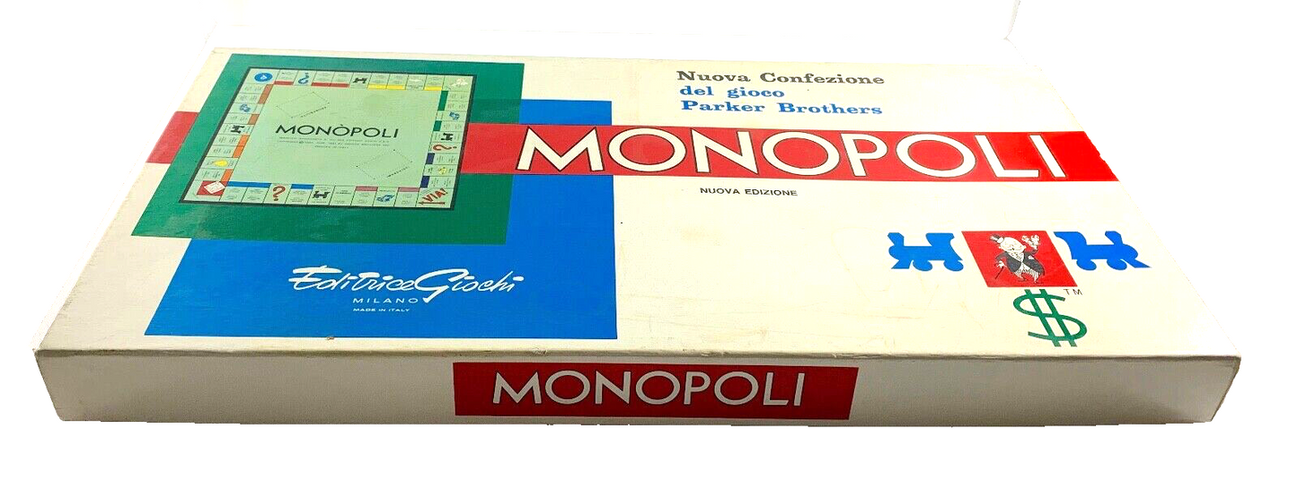 MONOPOLI IN LIRE GIOCO IN SCATOLA RETTANGOLARE EDITRICE GIOCHI COMPLETO VINTAGE