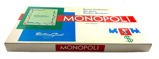 MONOPOLI IN LIRE GIOCO IN SCATOLA RETTANGOLARE EDITRICE GIOCHI COMPLETO VINTAGE