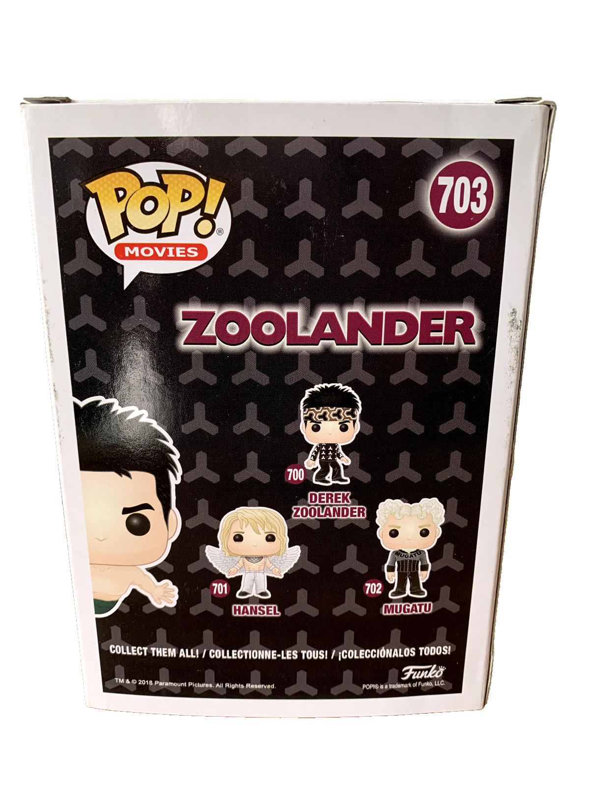 FUNKO POP! DEREK ZOOLANDER 703 ZOOLANDER LIMITED EDITION NUOVO E SIGILLATO