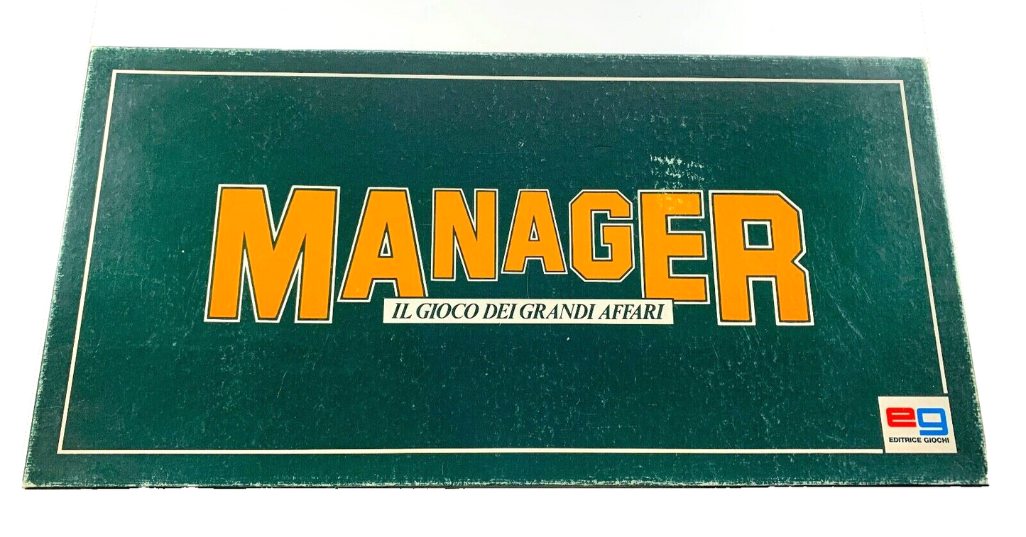 MANAGER GIOCO IN SCATOLA EG EDITRICE GIOCHI OTTIMO 100% COMPLETO 1980 VINTAGE