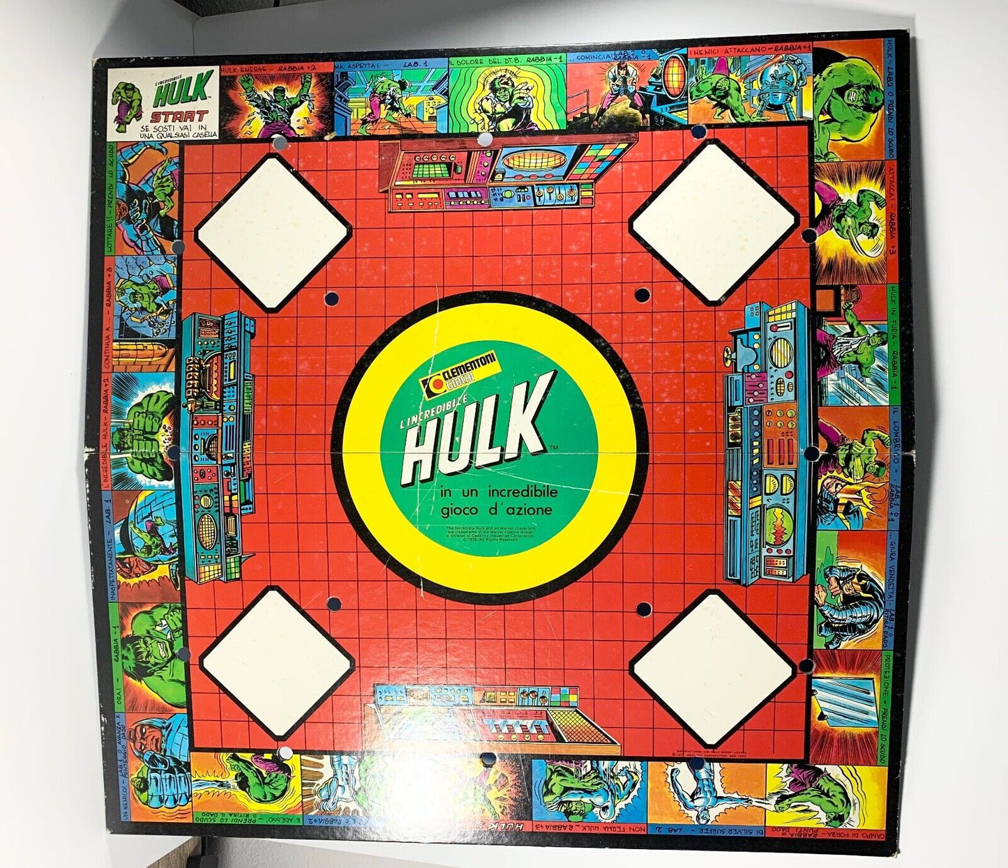 L'INCREDIBILE HULK GIOCO IN SCATOLA CLEMENTONI VINTAGE 1979 COMPLETO