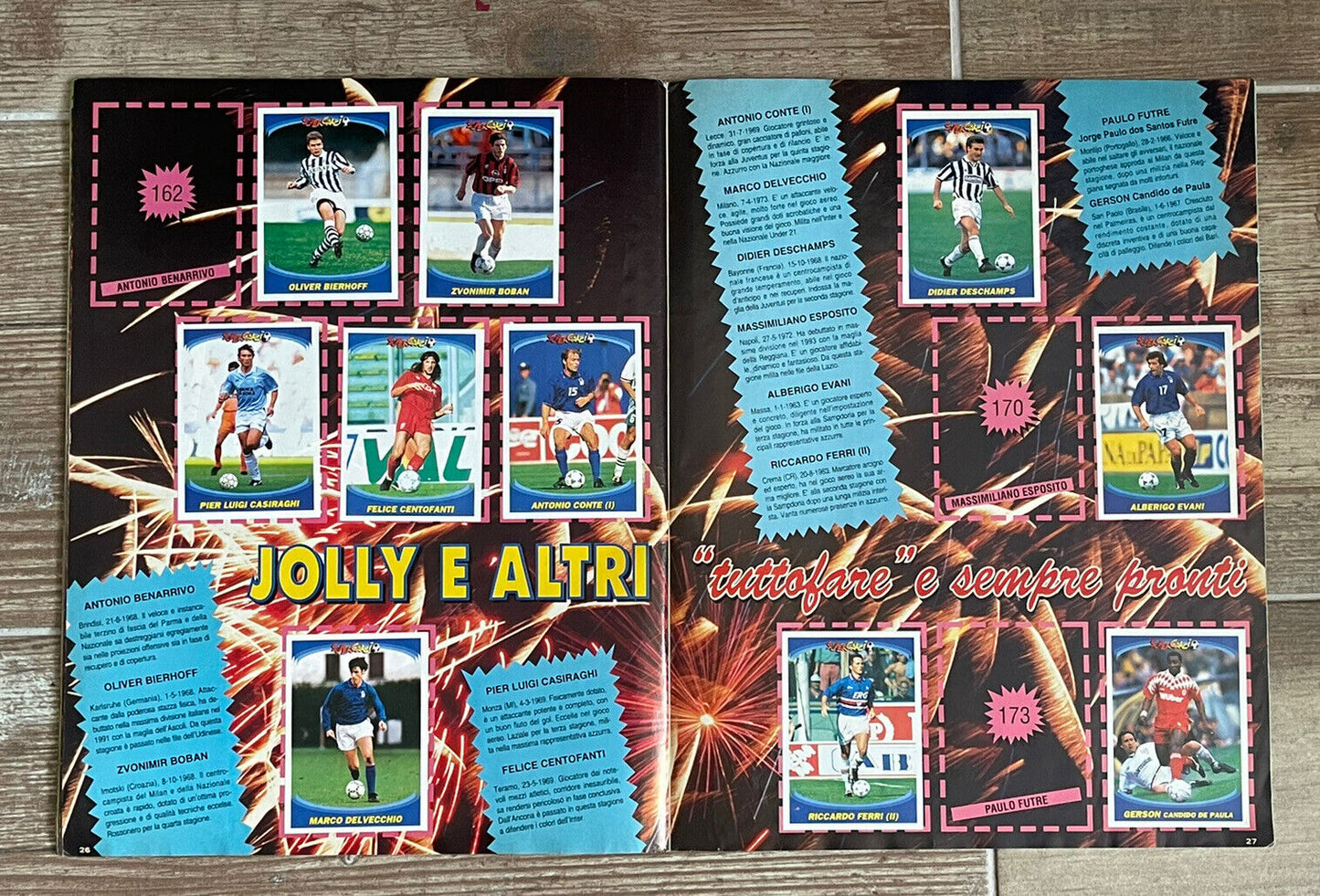 ALBUM FIGURINE 1995-1996 CALCIATORI PANINI SUPERCALCIO -28 MANCANTI